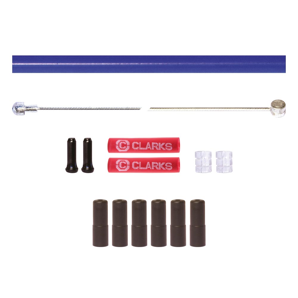 image 1 of Clarks Stainless Steel Road/MTB Front And Rear Brake Cable Kit