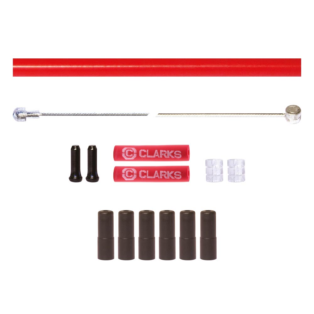 image 1 of Clarks Stainless Steel Road/MTB Front And Rear Brake Cable Kit