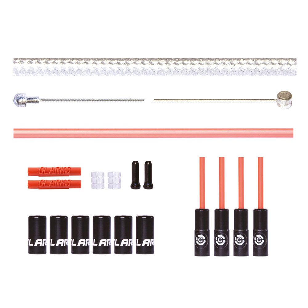 image 1 of Clarks Braided Dirtshield Universal Brake Cable Kit