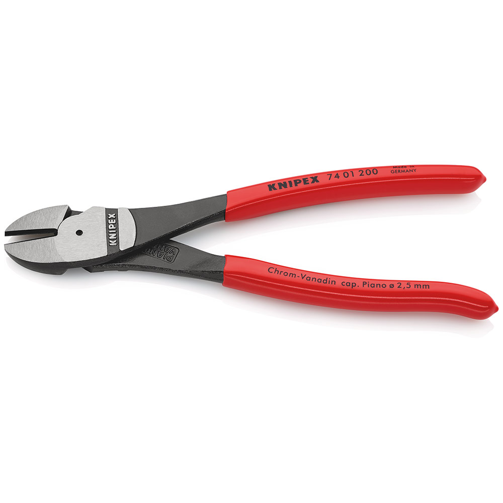 image 2 of KNIPEX 74 01 200 High Leverage Diagonal Cutter 200mm