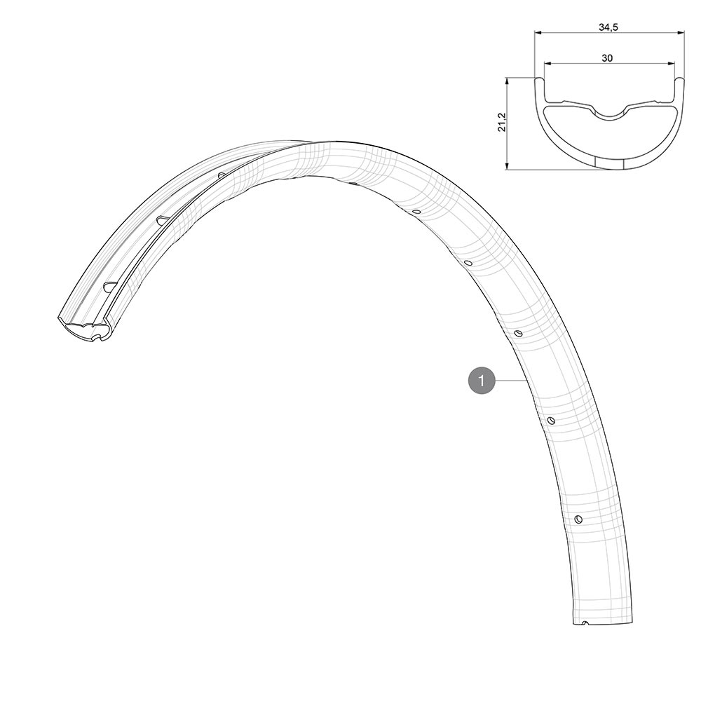 image 1 of Mavic Deemax Elite 29" Rear Rim