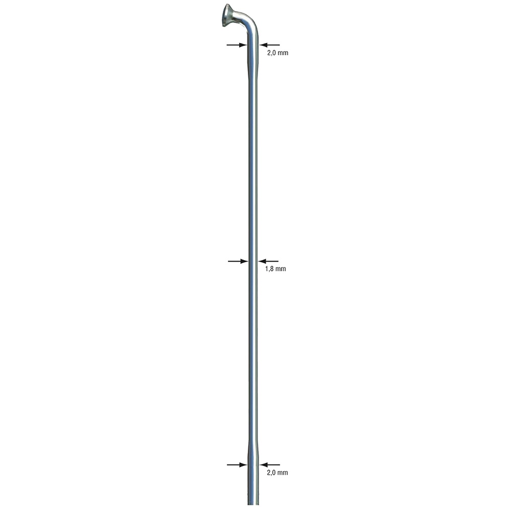 image 1 of Sapim Race Silver J-Bend Uncut Spokes