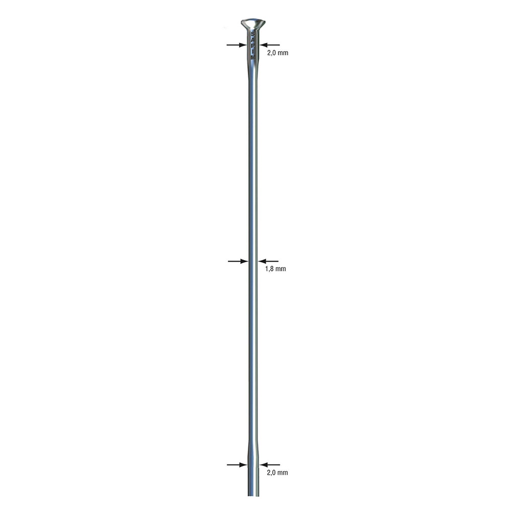 image 1 of Sapim Race Silver Straight Pull Uncut Spokes