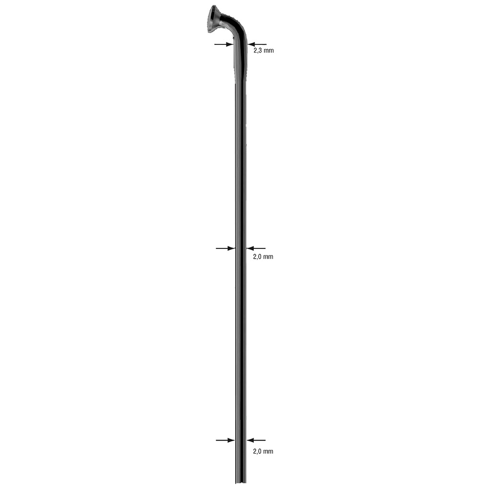 image 1 of Sapim Strong Black J-Bend Uncut spokes