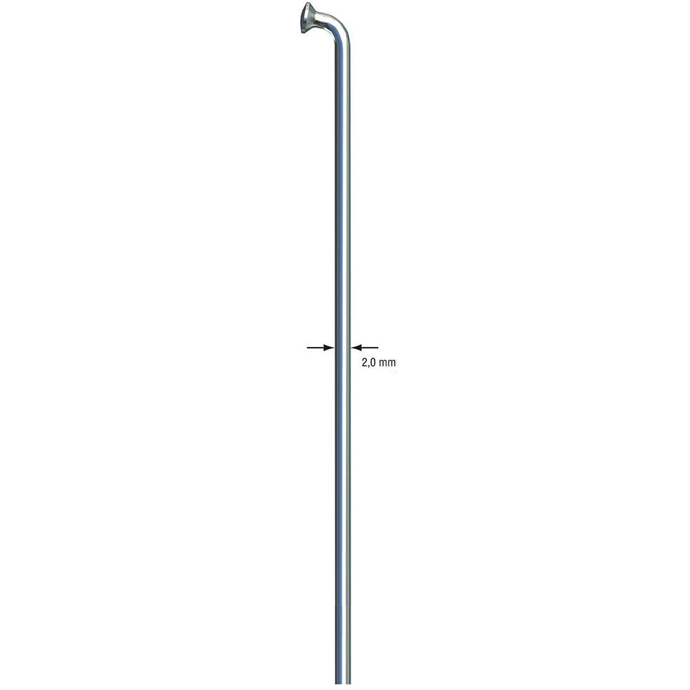 image 1 of Sapim Leader Silver J-Bend Uncut Spokes