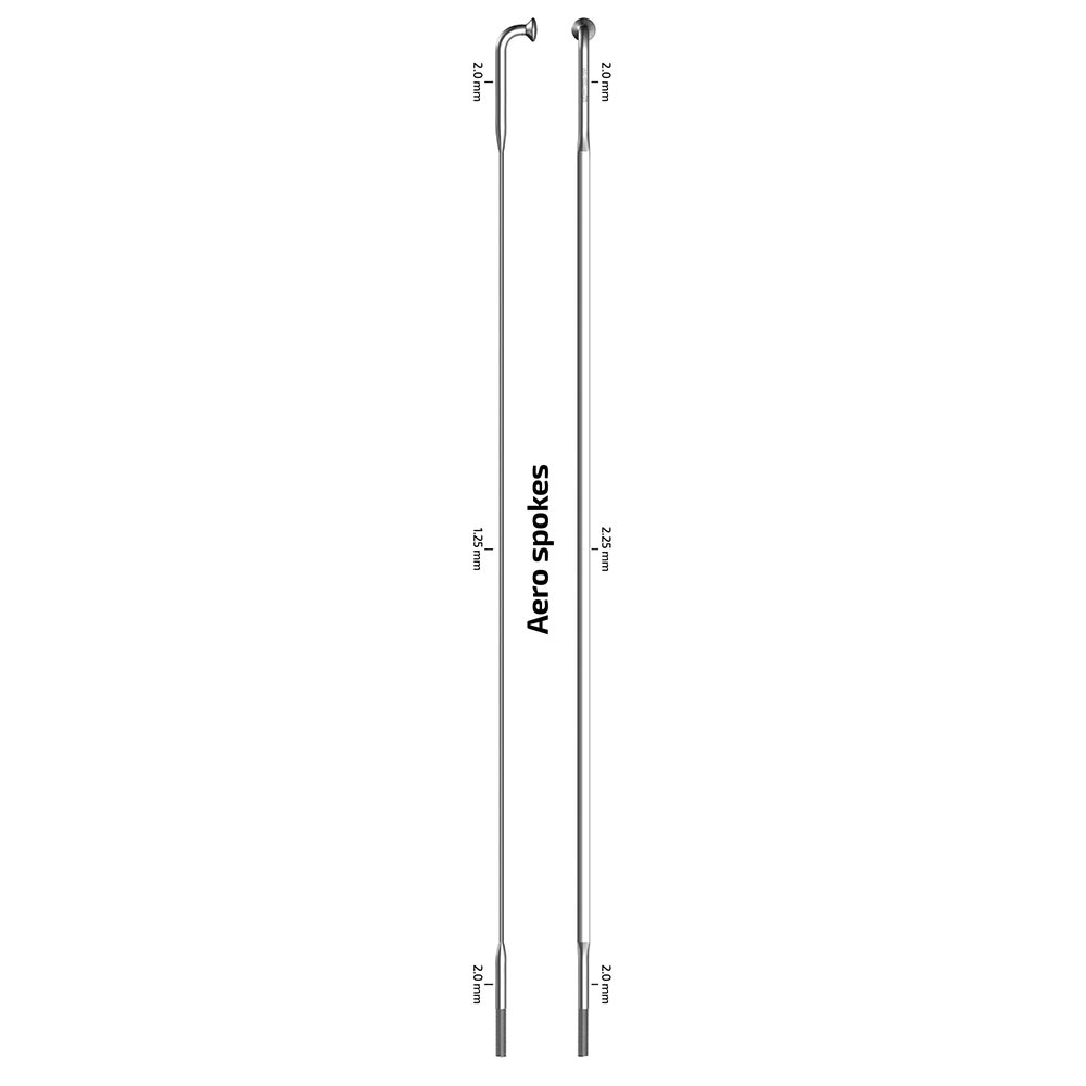 image 1 of Sapim CX-Sprint Silver J-Bend Uncut Spokes (500)