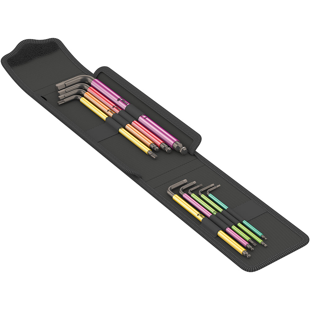 image 2 of Wera Tools Bicycle Set 4 Colour Coded Hex & Torx L-Keys Set 9pcs
