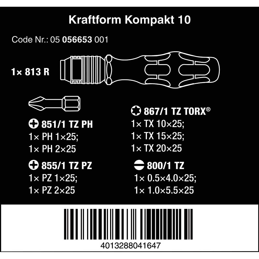 image 5 of Wera Tools Kraftform Kompakt 10