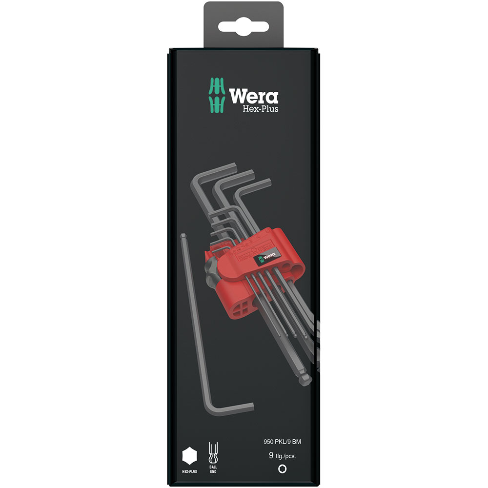 image 4 of Wera Tools 950/9 Hex-Plus 6 SB L-key Set BlackLaser