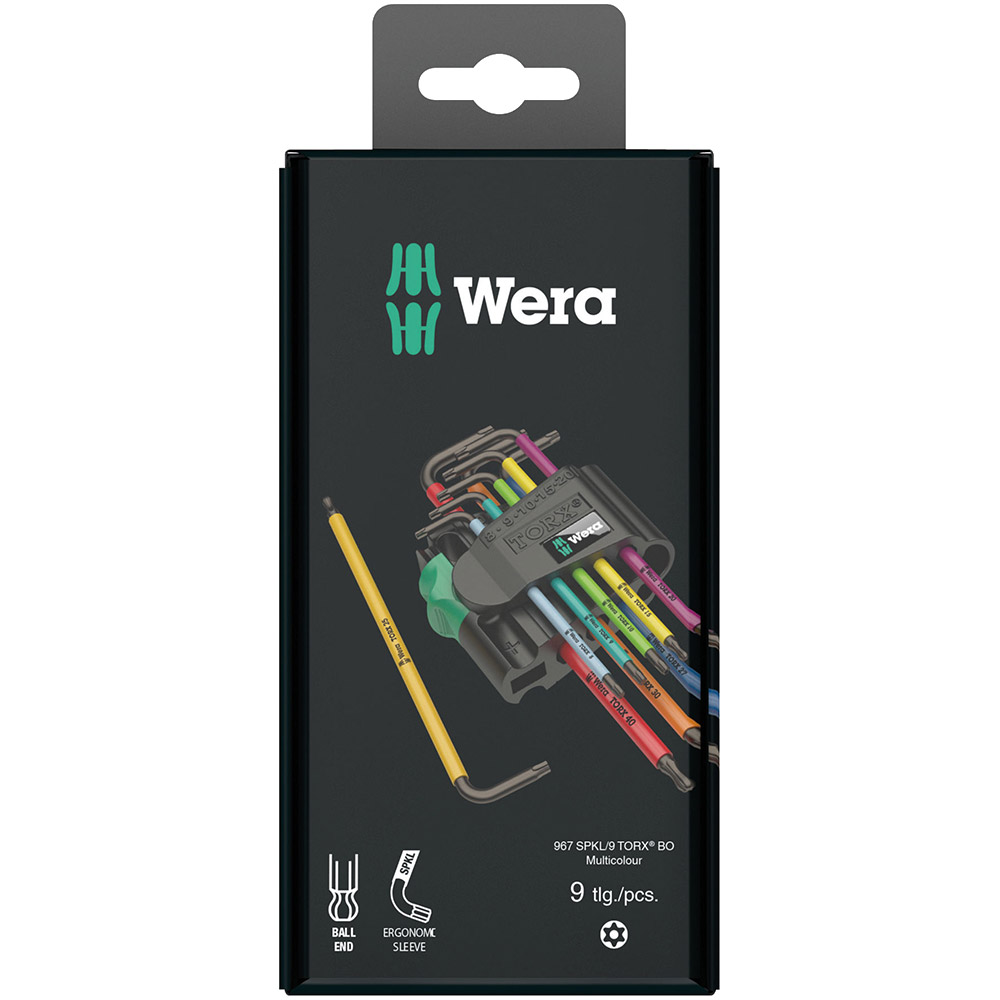 image 2 of Wera Tools 967 SPKL/9 SB Torx BO Multi BlackLaser L-Keys