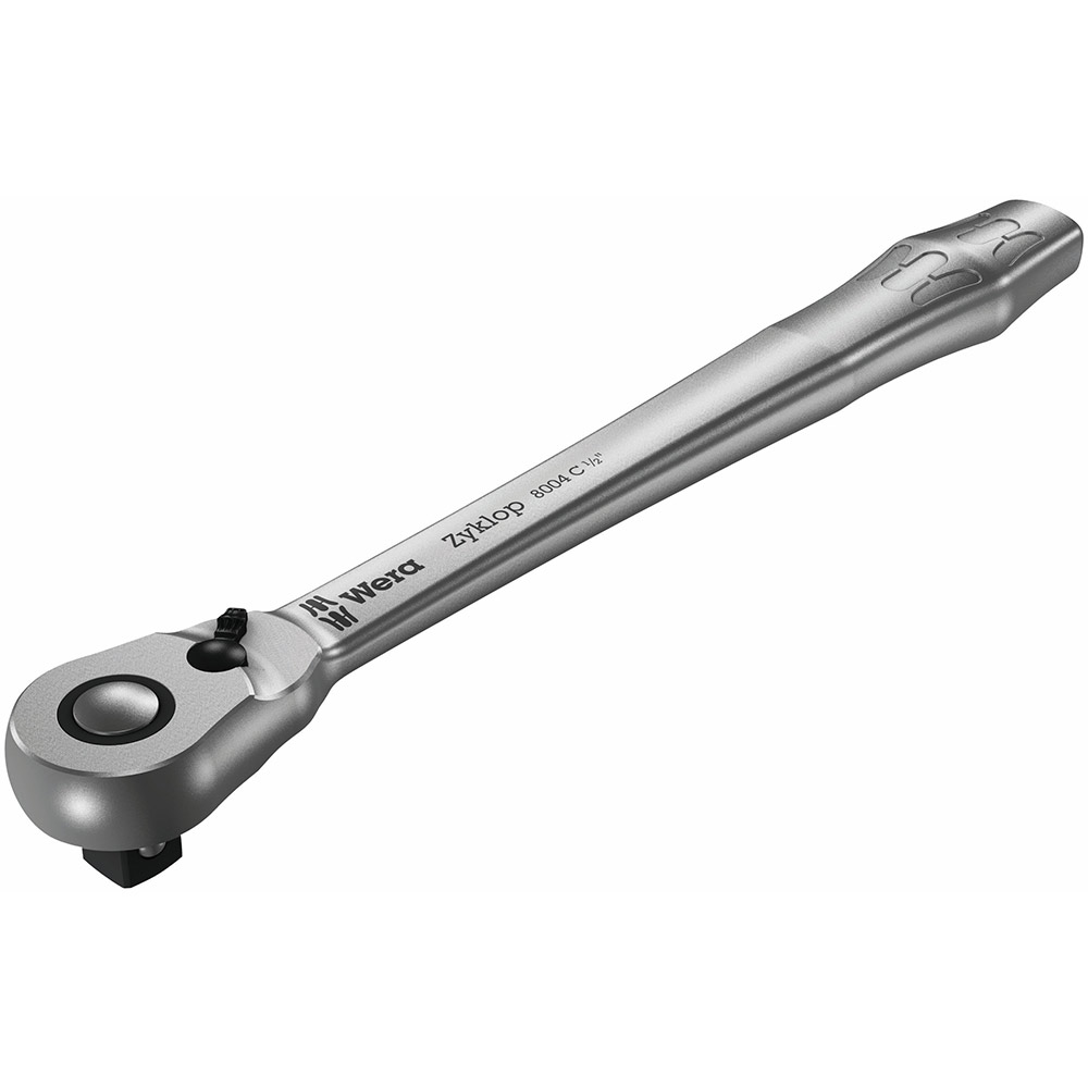 image 1 of Wera Tools 8004 C Zyklop Metal Ratchet With Switch Lever And 1/2 Drive