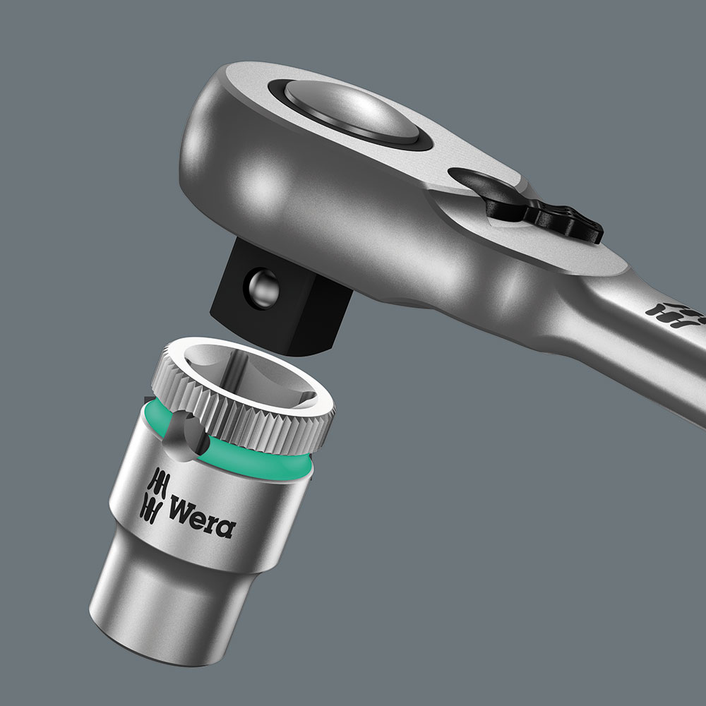 image 3 of Wera Tools 8004 C Zyklop Metal Ratchet With Switch Lever And 1/2 Drive