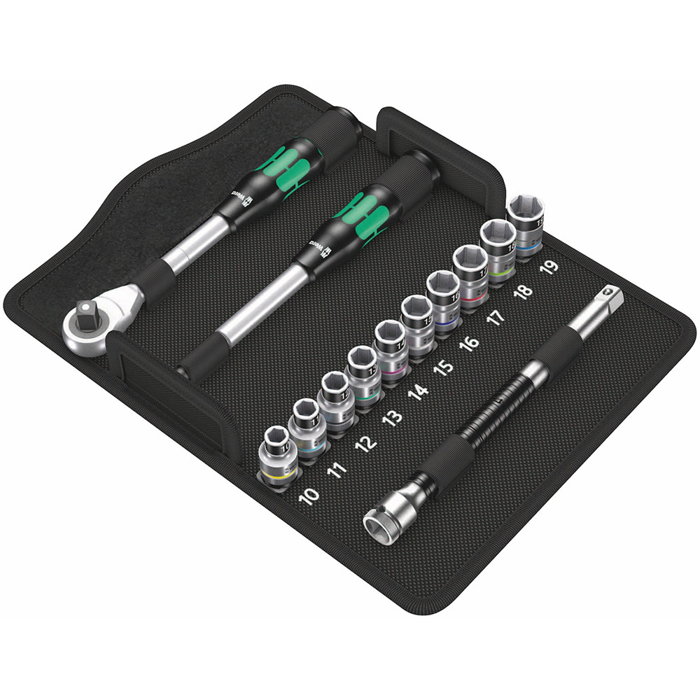 image 1 of Wera Tools 8006 SC 1 Zyklop Hybrid Ratchet Set 1/2 Drive