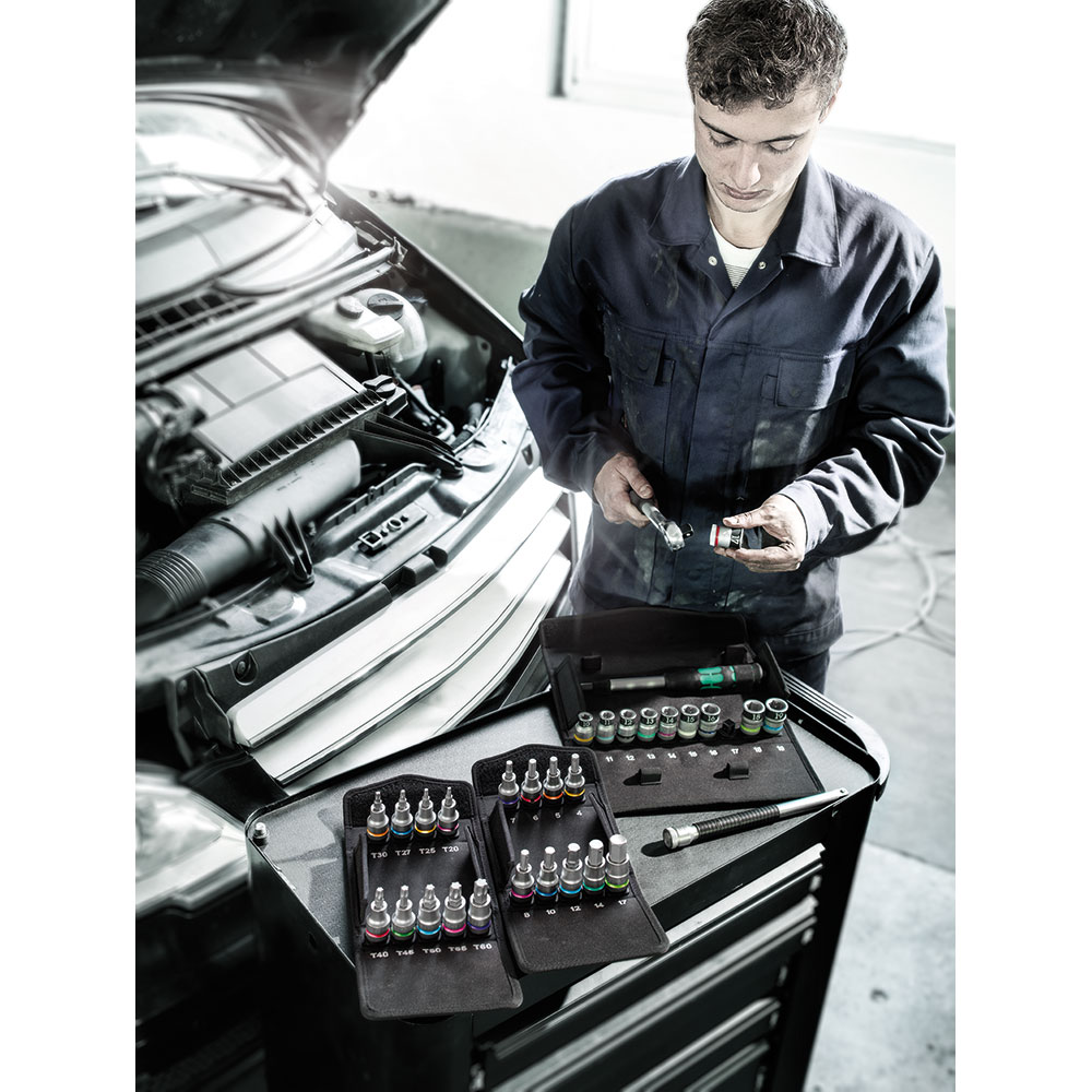 image 3 of Wera Tools 8006 SC 1 Zyklop Hybrid Ratchet Set 1/2 Drive