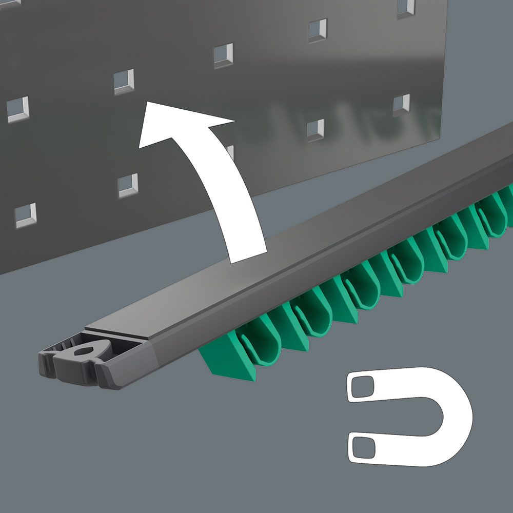 image 3 of Wera Tools 9610 Joker Mag Rail 11pc Empty