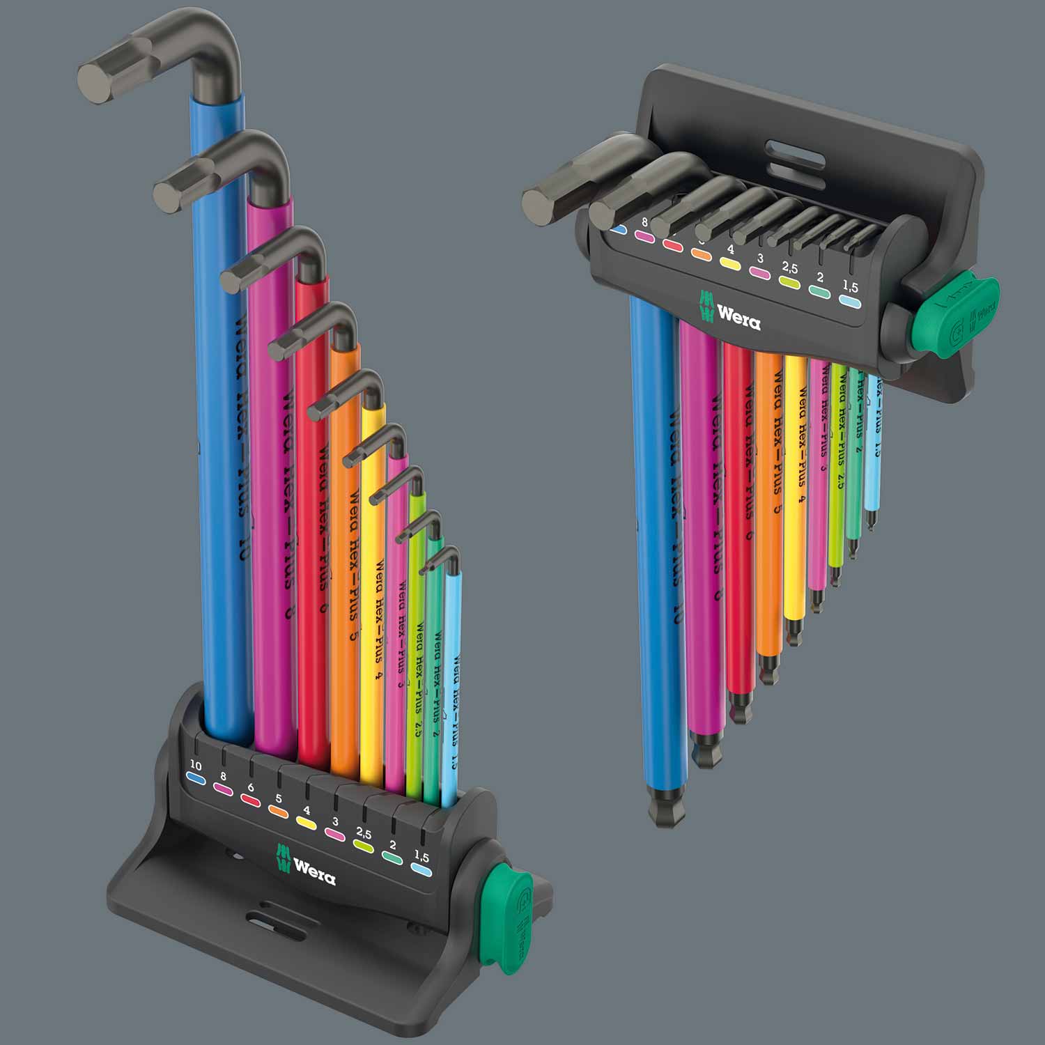image 2 of Wera Tools 950/9 SPKL Hex-Plus 3 Workshop Rack 9pc