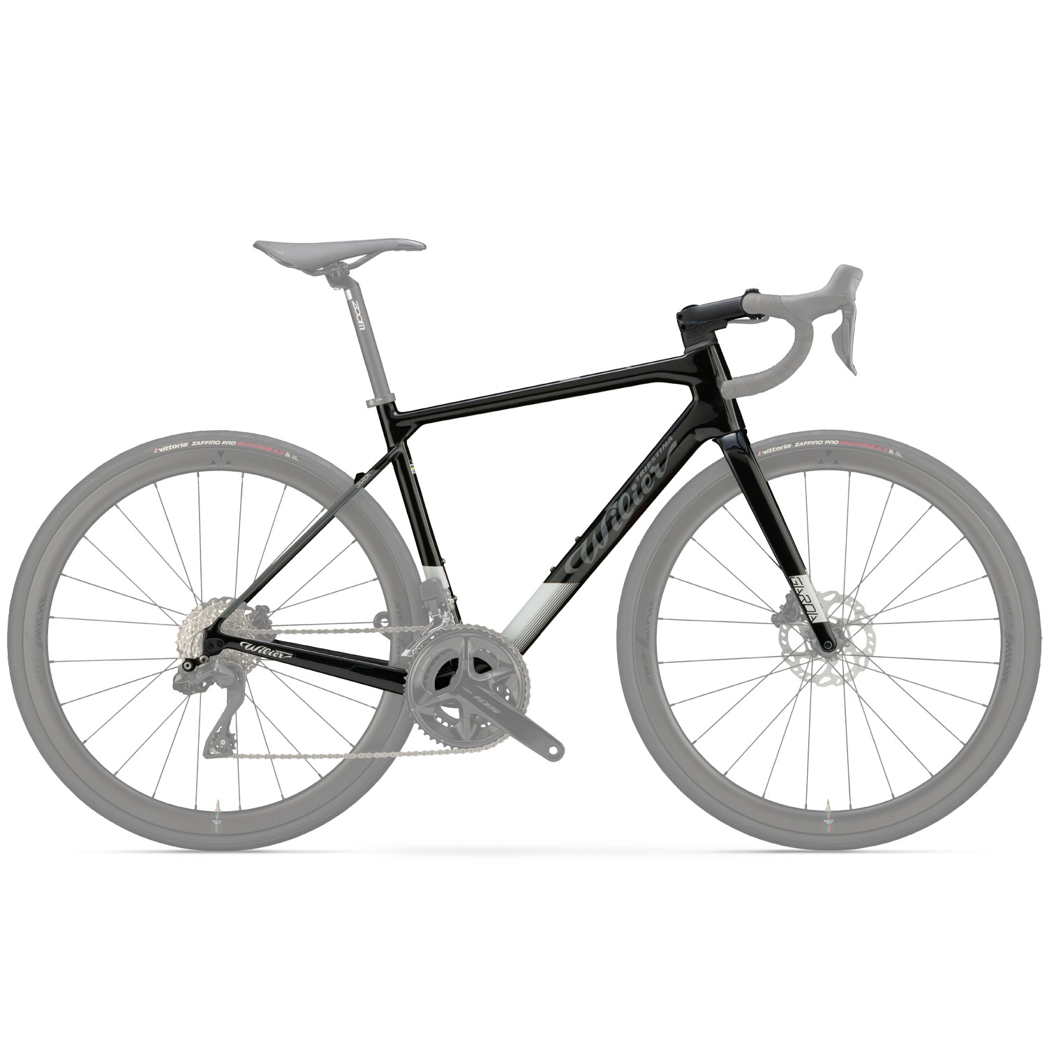 image 1 of Wilier Garda Black/Grey Frameset