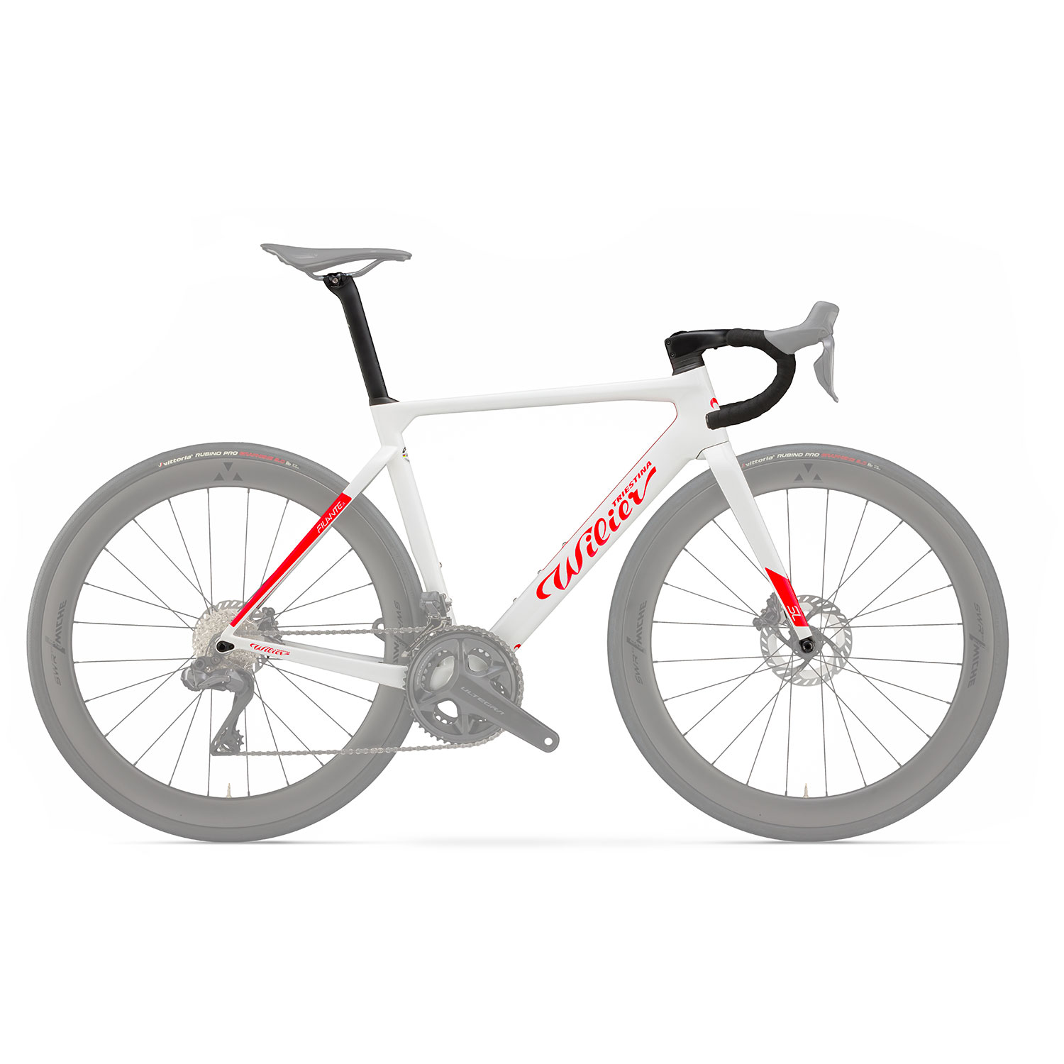 image 1 of Wilier Filante SL White/Red Frameset
