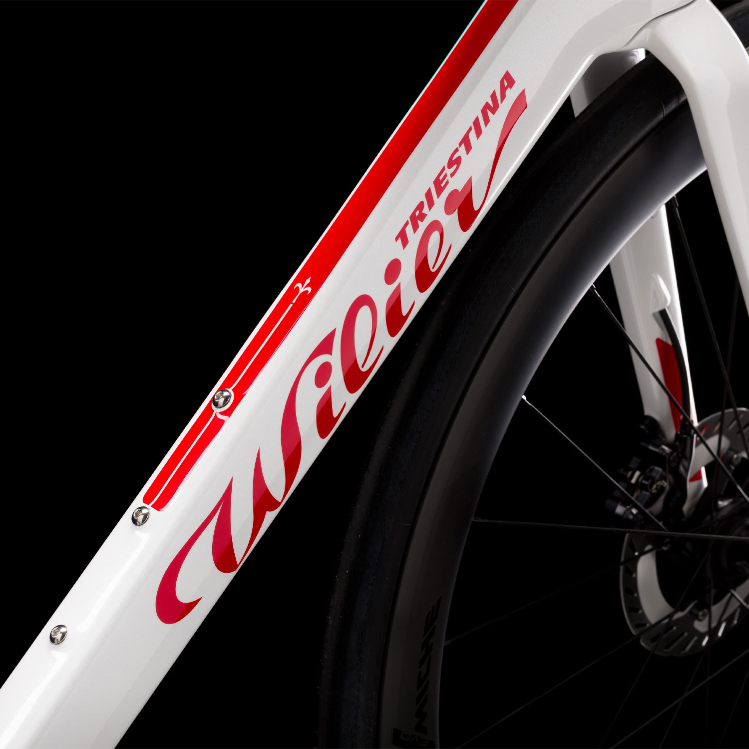image 3 of Wilier Filante SL White/Red Frameset
