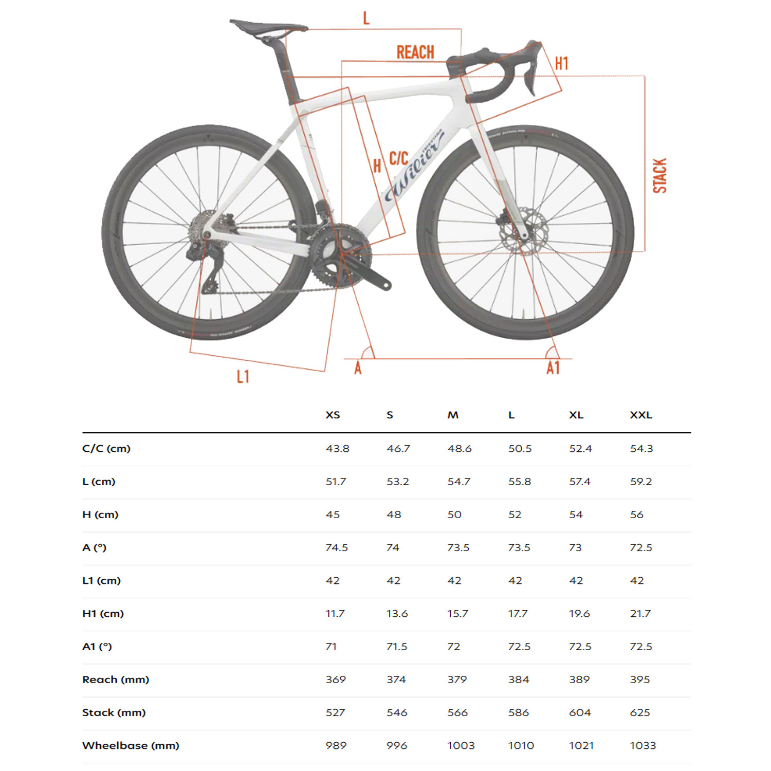 image 2 of Wilier Granturismo SL White Frameset