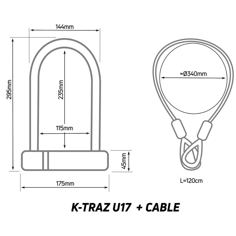 image 3 of Zefal K-Traz U17 Cable U-Lock