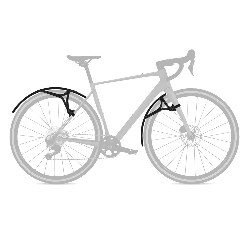 image 2 of Zefal G50 Shield Gravel Mudguard Set